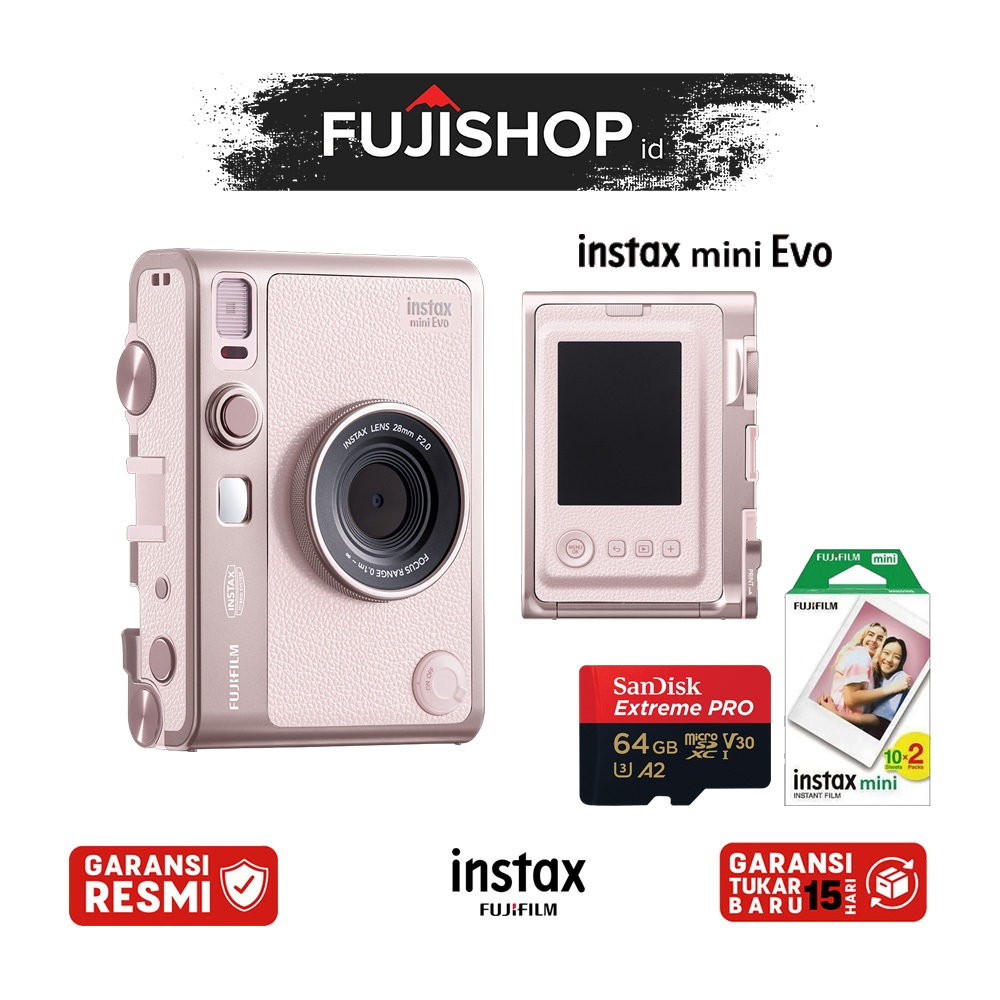Instax Mini Evo Fujifilm Instax Evo Hybrid Instant Camera Garansi Resmi