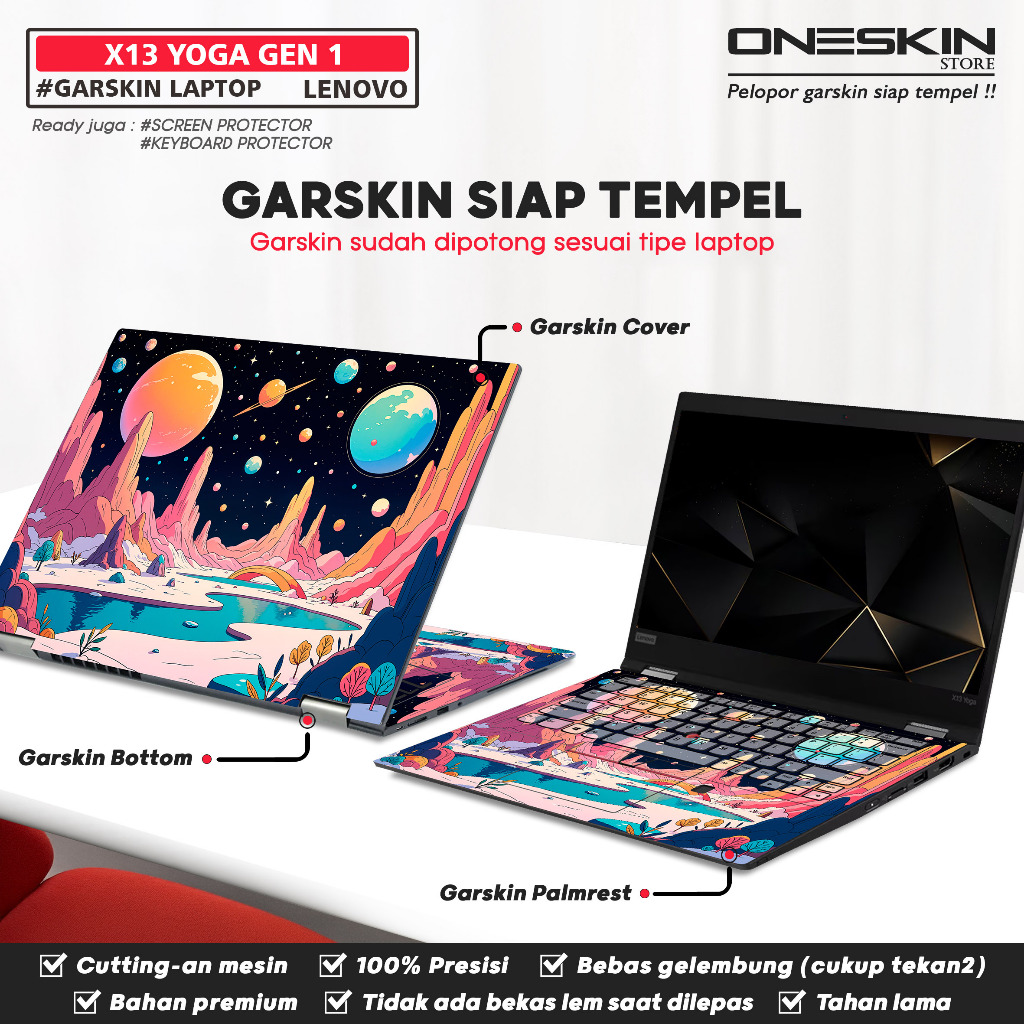 Jual Precut Garskin Sticker Laptop Skin Perfect Fit Kompatibel dengan ...