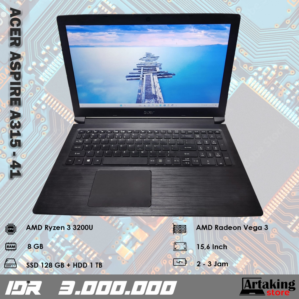Jual Acer Aspire A315 41 Ryzen Ram GB Sudah SSD