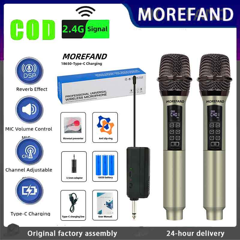 Jual Professional Wireless Microphone Mikrofon nirkabel Rechargeable ...