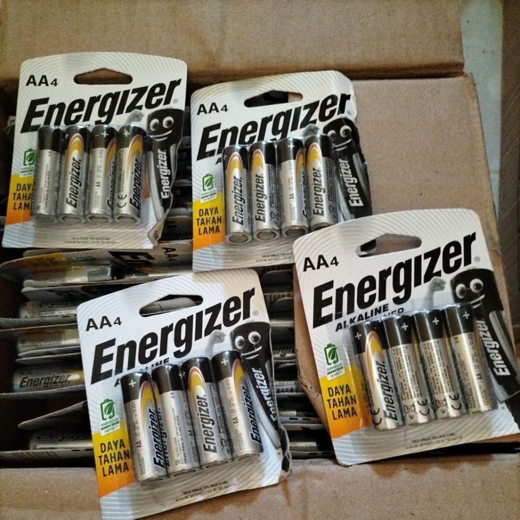 Jual Baterai Energizer Alkaline size AA4 isi 4pcs | Shopee Indonesia
