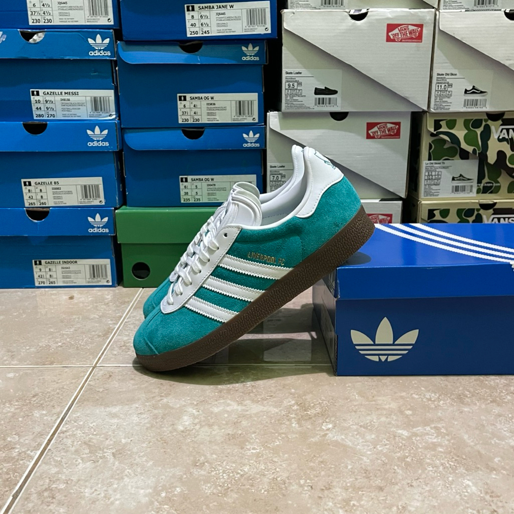 adidas gazelle silver green womens Limited edition Liverpool FC Jordan Henderson inspired red / white Adi   Sneakcustomtrainers.com