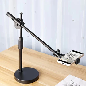 Tripod Overhead Tripot Stand Holder Meja Untuk HP Lampu Konten Kamera