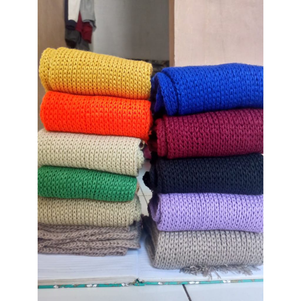 Jual Syal Rajut Pria Wanita Premium Unisex Scarf Tebal Hangat | Shopee ...