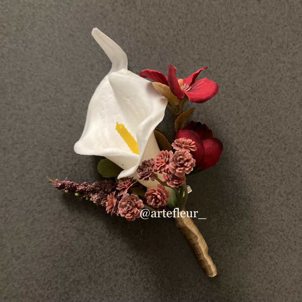 Jual Corsage Calla Lily Bunga Pita Bros Jas Pria calla lily