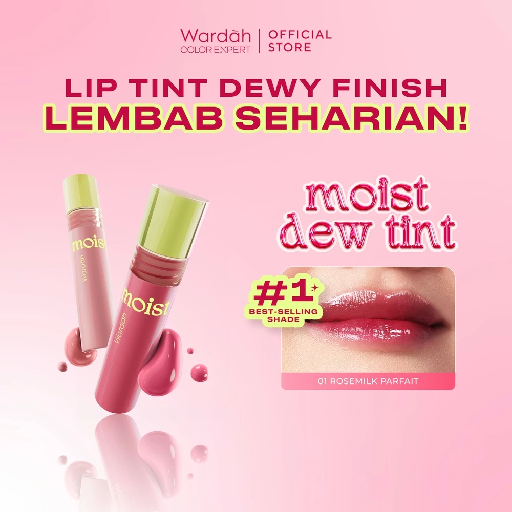 Pratinjau WARDAH Lip Tint Moist Dew Tint 3 g - Bibir Lembab - Tahan 24 Jam