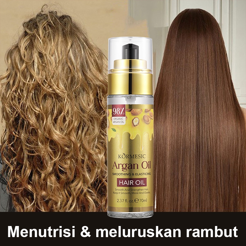 Jual minyak rambut argan | minyak pelurus rambut | hair oil 70ml ...