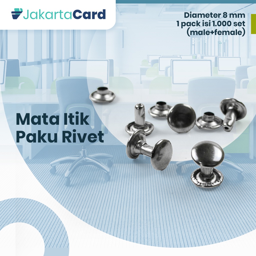 Jual paku rivet ripet centang keling bolak balik mata itik pita lanyard ...