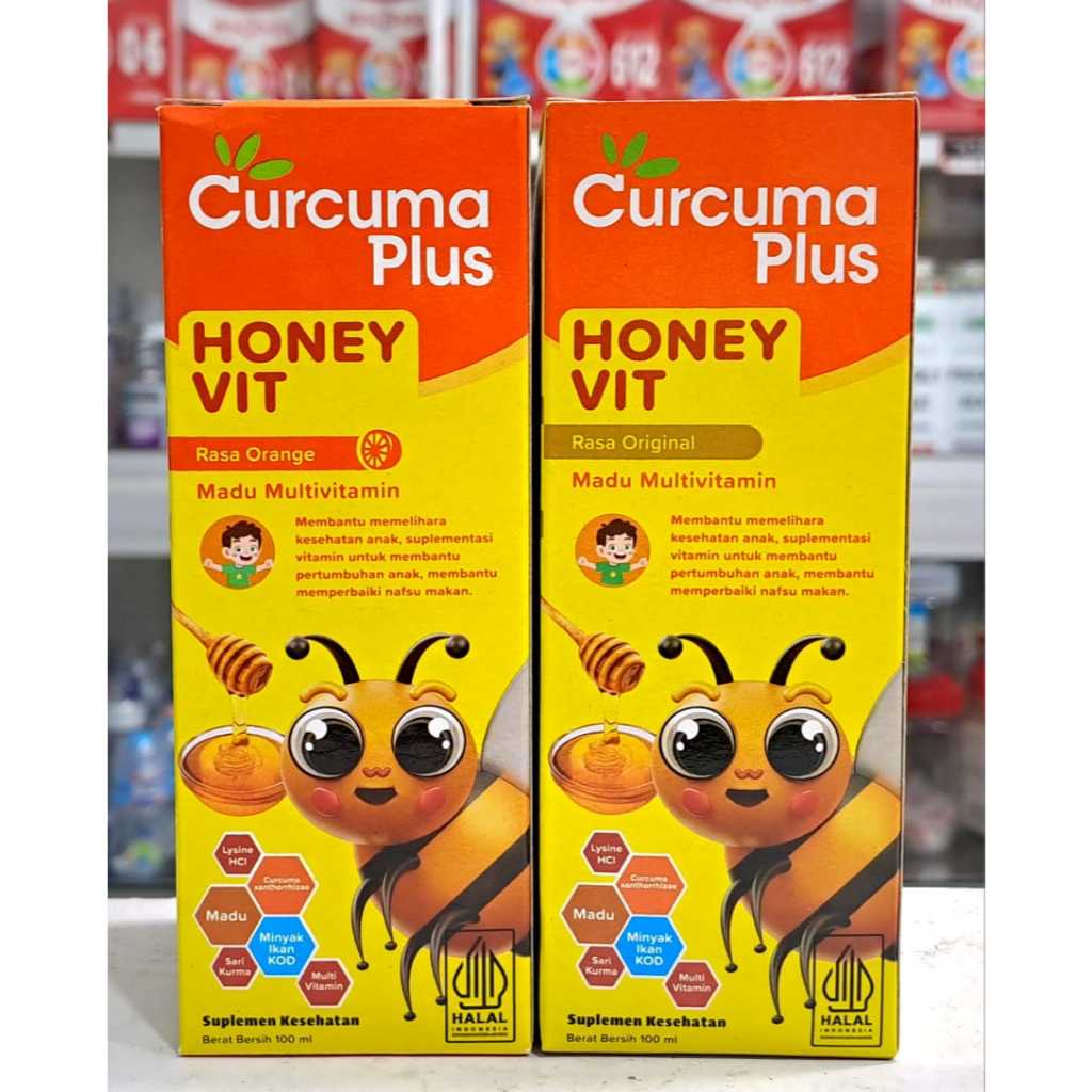 Jual CURCUMA PLUS 𝐇𝐎𝐍𝐄𝐘 𝐕𝐈𝐓 𝐒𝐈𝐑𝐔𝐏 𝟏𝟎𝟎𝐌𝐋 - Membantu Pertumbuhan Anak dan ...