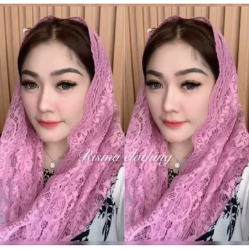 Hijab Instan Brukat Ala Ibu Pejabat
