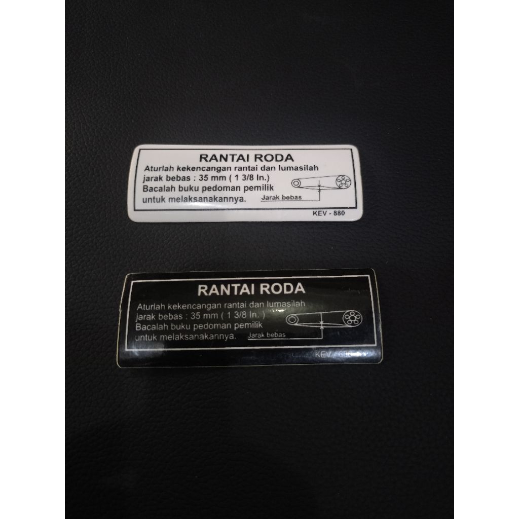 Jual Stiker Rantai Roda (Panjang = 8cm) (Lebar = 3cm) | Shopee Indonesia