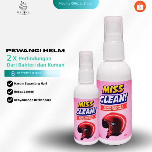 Jual Ms. Clean by Medina Pewangi dan Pembersih Helm 60ml Anti Bacterial ...