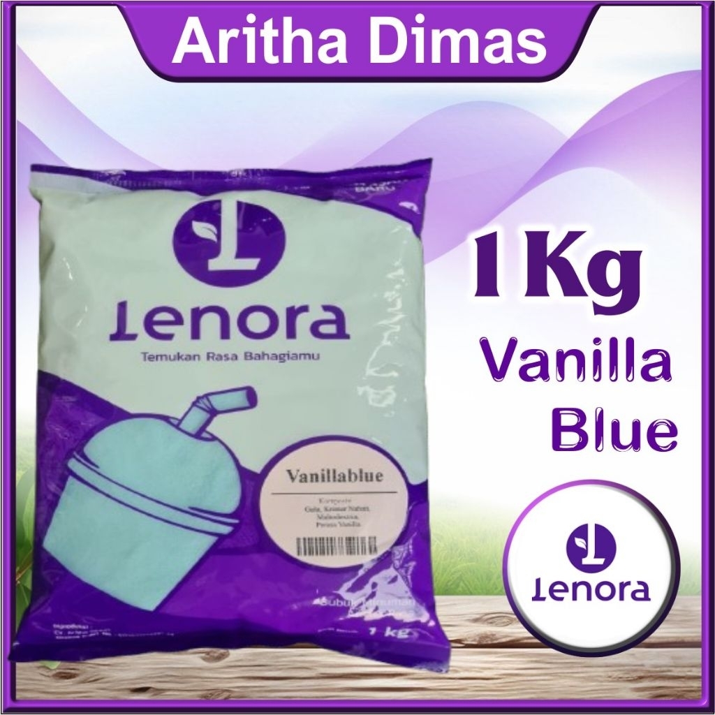 Jual Lenora Powder Vanilla Blue Bubuk Minuman 1kg | Shopee Indonesia