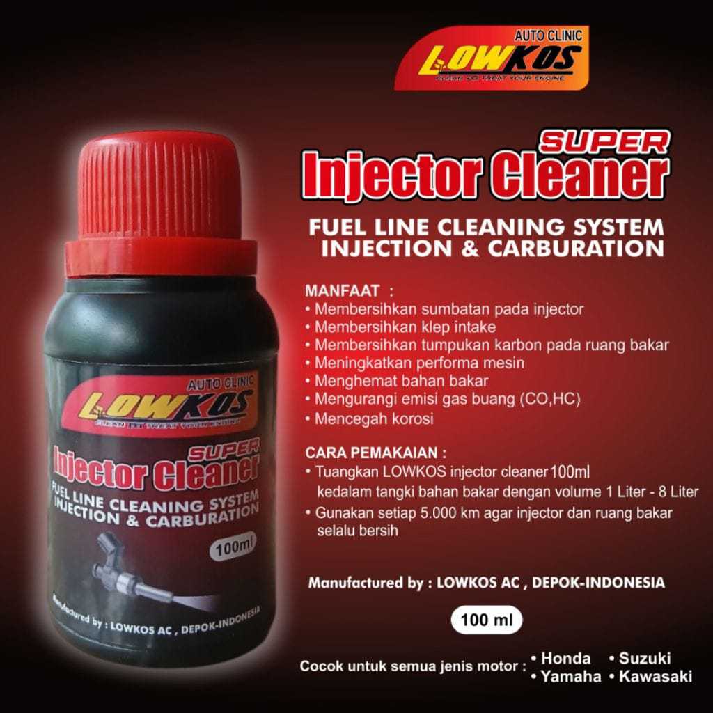 Jual LOWKOS SUPER INJECTOR CLEANER 100ml Pembersih Injektor Motor dan ...