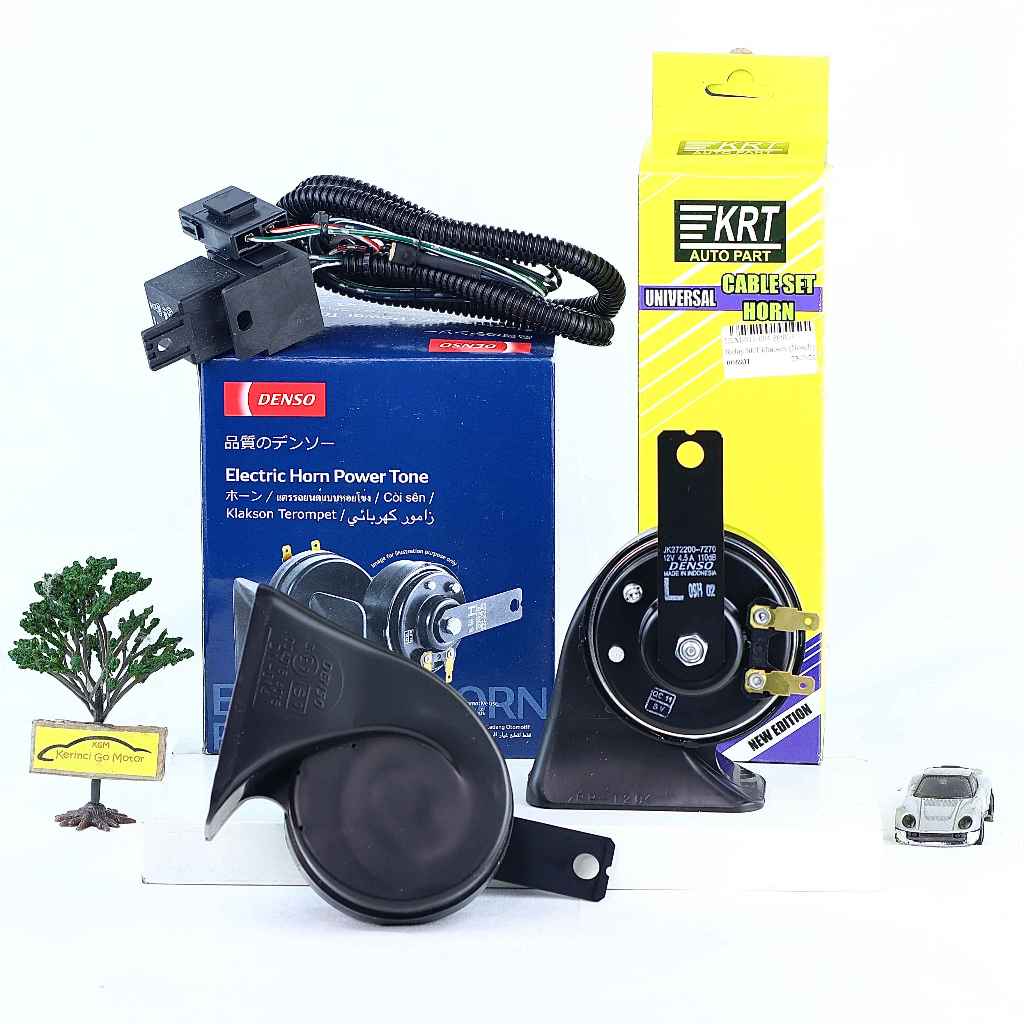 Jual PAKET Denso 6930 KRT Klakson Keong 12 Volt Double Soket Pin ...
