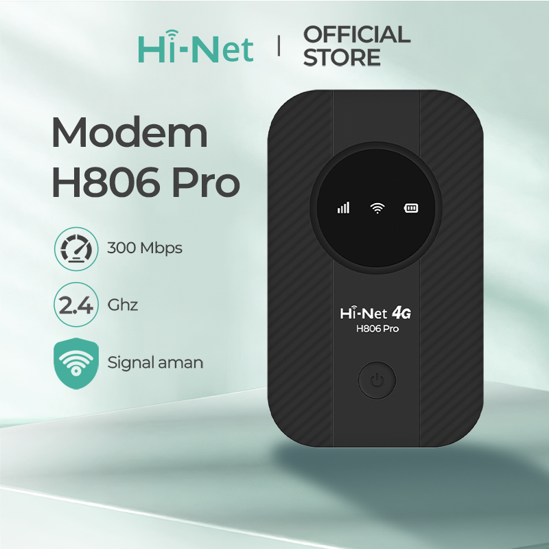 HI-NET H806ro Router Mini 4G Wifi 300Mbps/Modem MIFI LTE/Wi-Fi Portabel Seluler/Router Kartu Plug-in/Router Kartu Sim