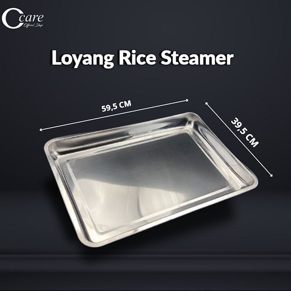 Jual Loyang rice steamer stainless SUS 304 / tray rice steamer 59,5cm x ...