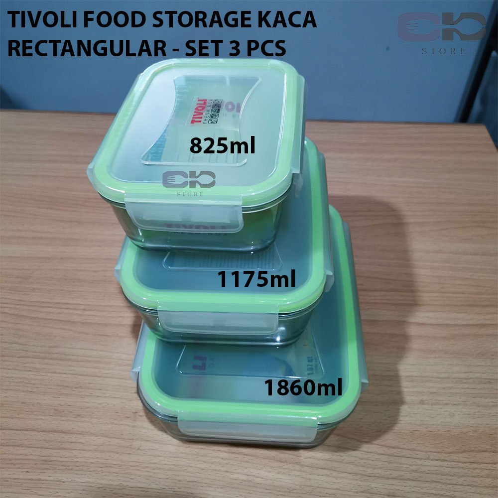 Jual Toples Kaca - Toples Kaca Kedap Udara - Tivoli Rectangular Food ...