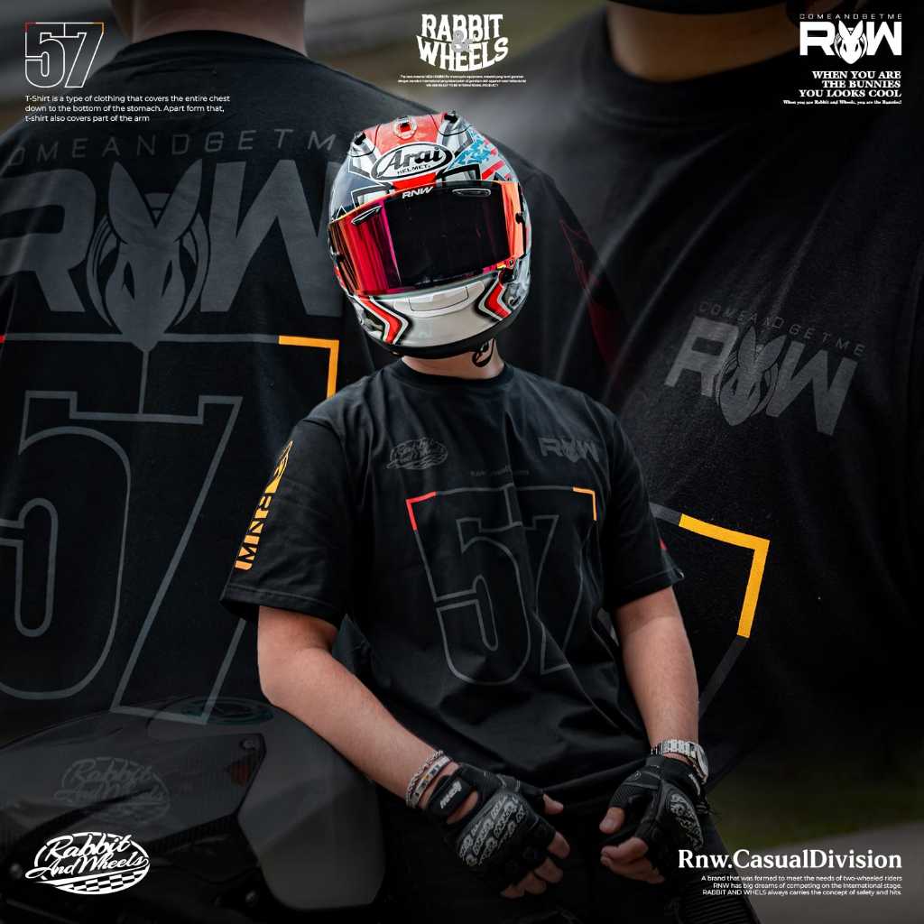 Jual INLINE Tshirt - RABBIT AND WHEELS | Shopee Indonesia