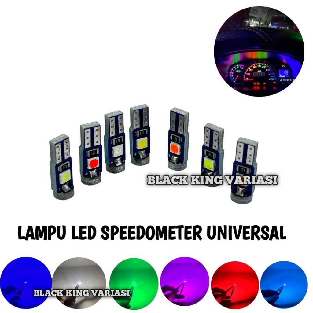 Jual Lampu Speedometer Lampu LED Speedometer Indikator 3 Mata Lampu LED ...