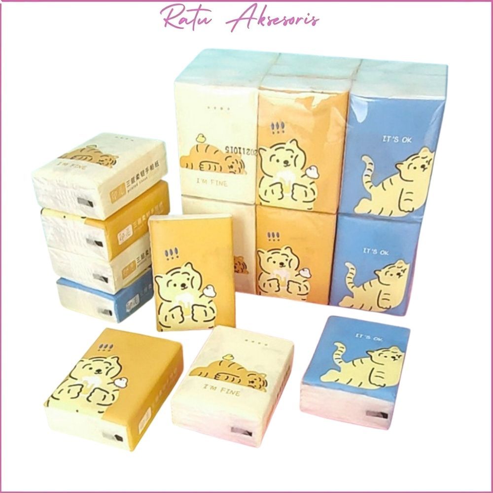 Jual RA - TISU KERING TEBAL 1 PACK ISI 8 LEMBAR TRAVEL MINI FACIAL ...
