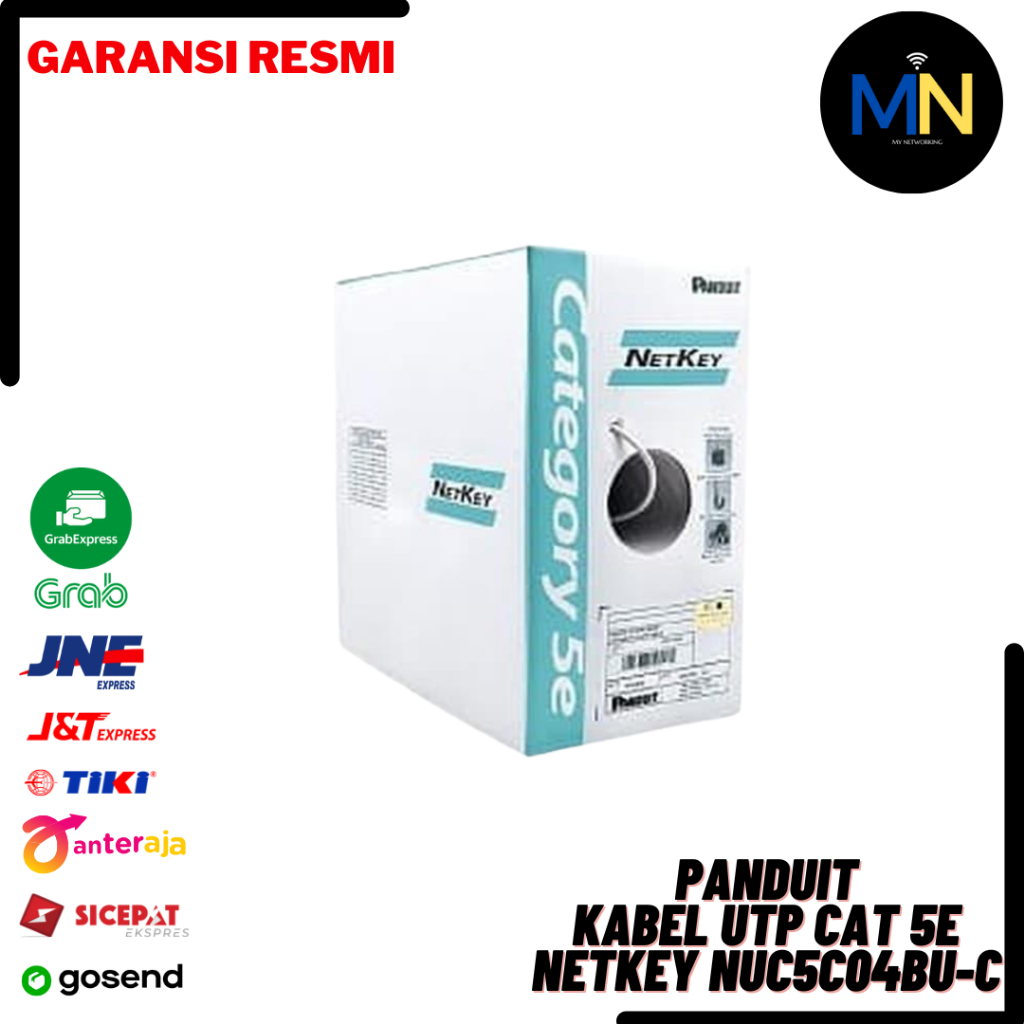 Jual Kabel UTP Panduit cat 5e Netkey NUC5C04BU-C / Panduit Cat 5 e ...