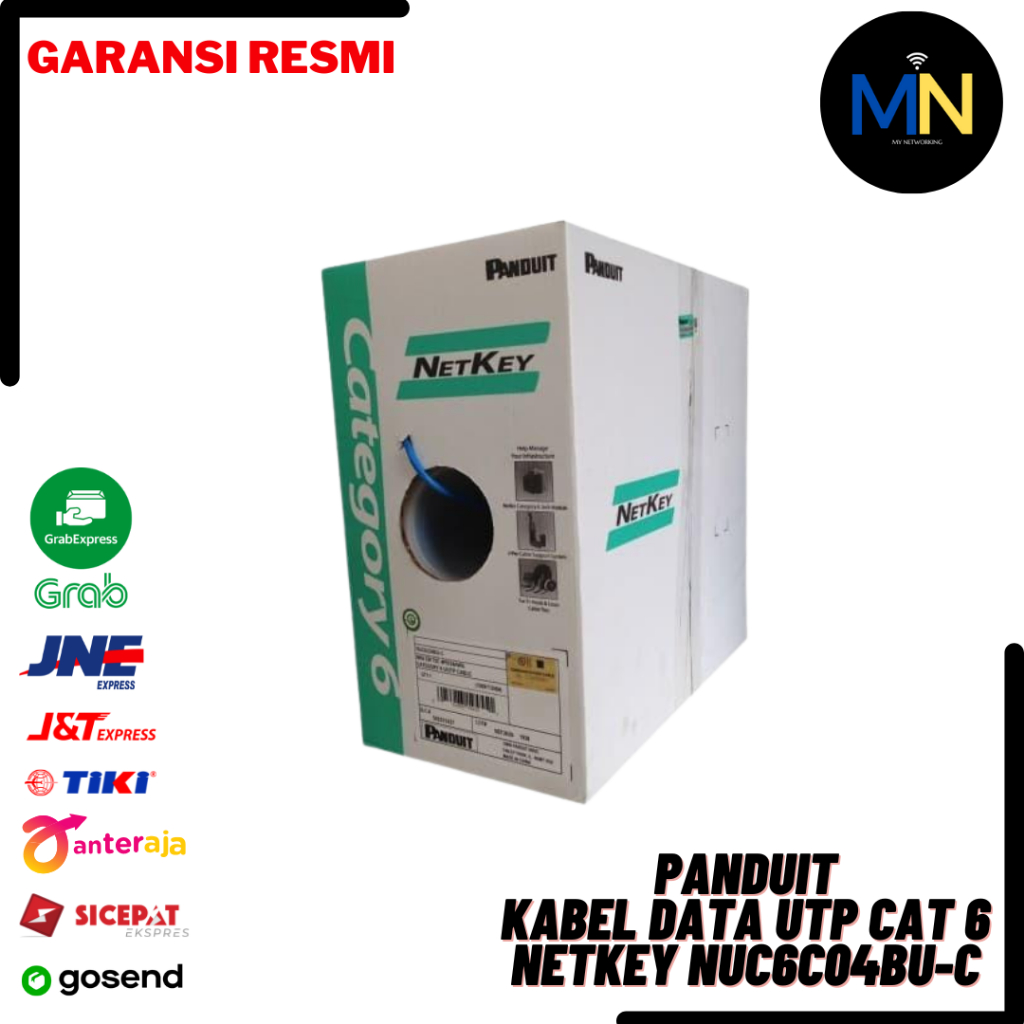 Jual Kabel Data UTP PANDUIT cat 6 NETKEY NUC6C04BU-C / PANDUIT Cat6 ...