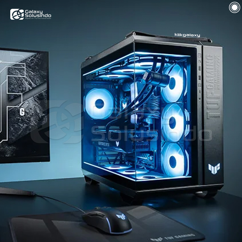 Jual ASUS TUF Gaming GT502 HORIZON Black Dual Chamber Tempered Glass ...