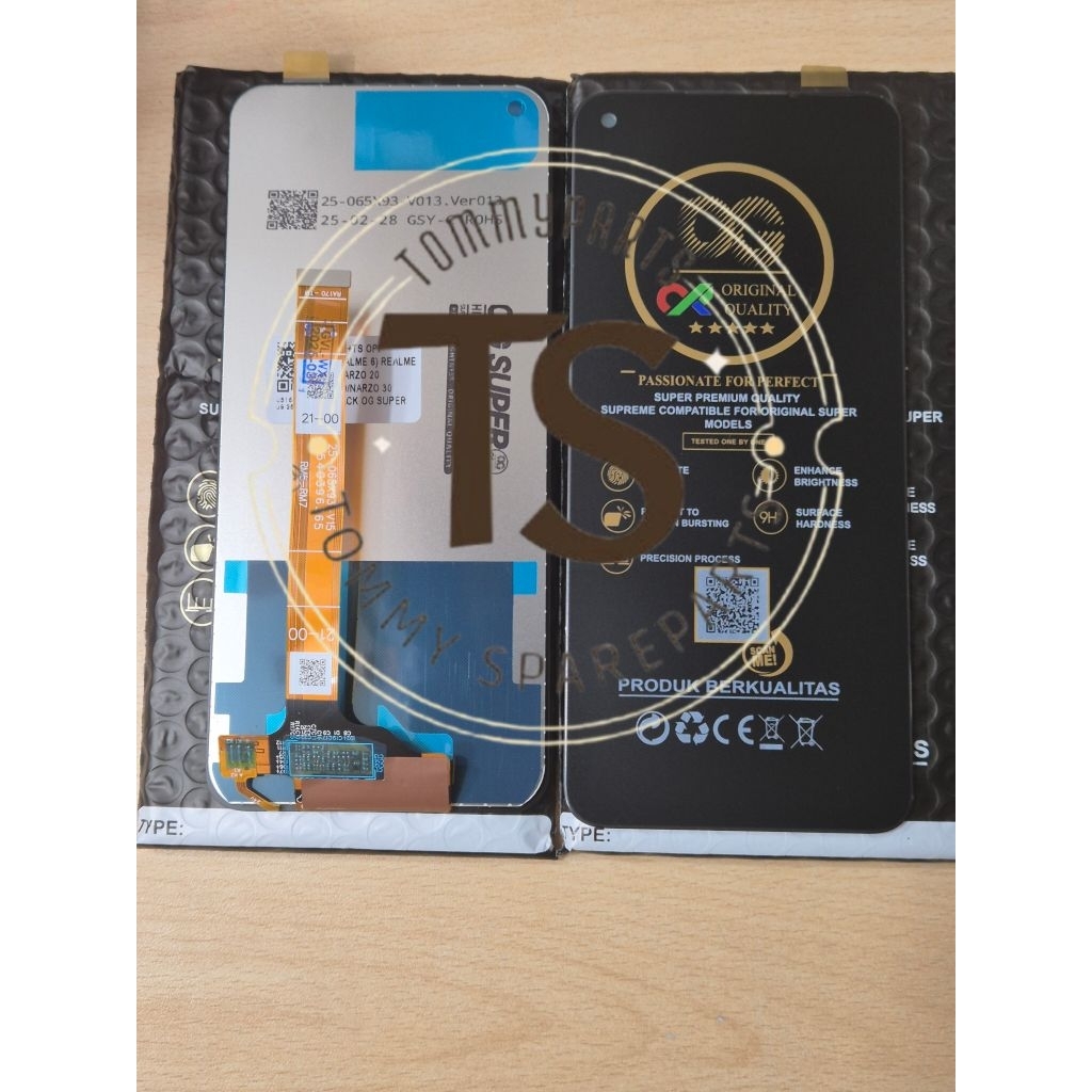 Capteur D'empreintes Pour OPPO Realme 6 Et 6 Pro - Nappe Noire, Pièce De Rechange Générique