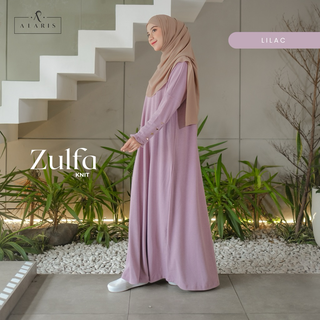 Zulfa Knit / Dress Knit / Gamis Knit Premium / Gamis Sporty / Gamis Rajut Premium / Abaya Knit