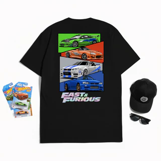 KARIMAKE Kaos Unisex Hologram Fast & Furious