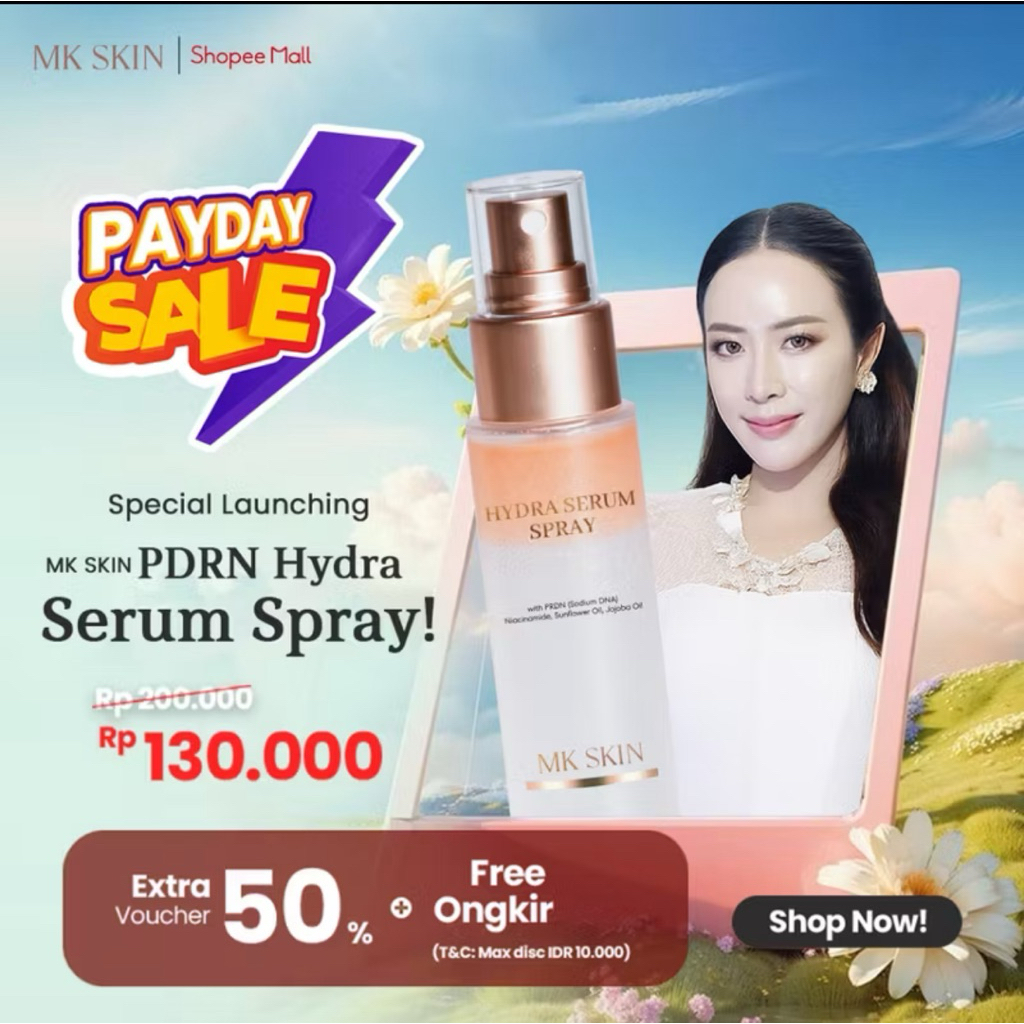 Jual MK SKIN PDRN SERUM SPRAY / ULTRA GLOW VITAMIN SETTING SPRAY ...