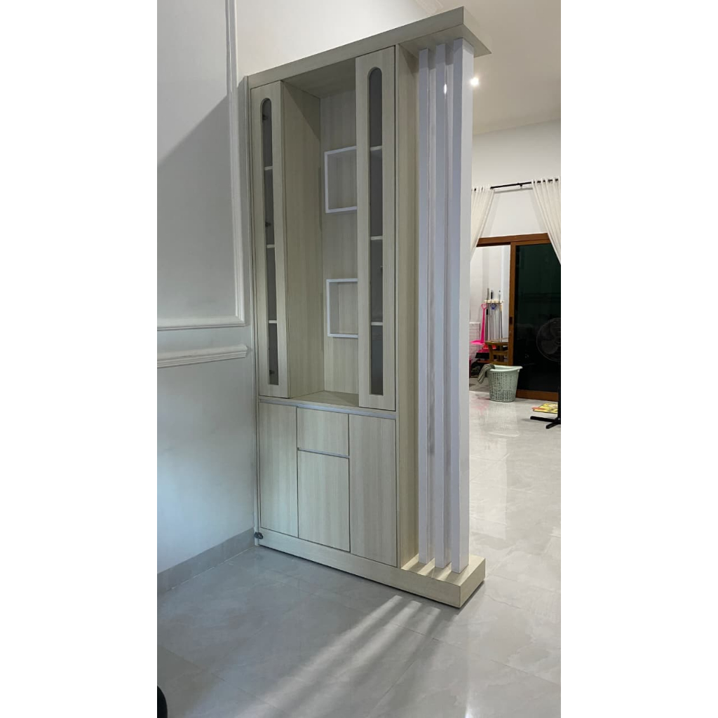 Jual PARTISI LEMARI DISPLAY/PEMBATAS RUANGAN 2 SISI/SEKAT MODERN ...