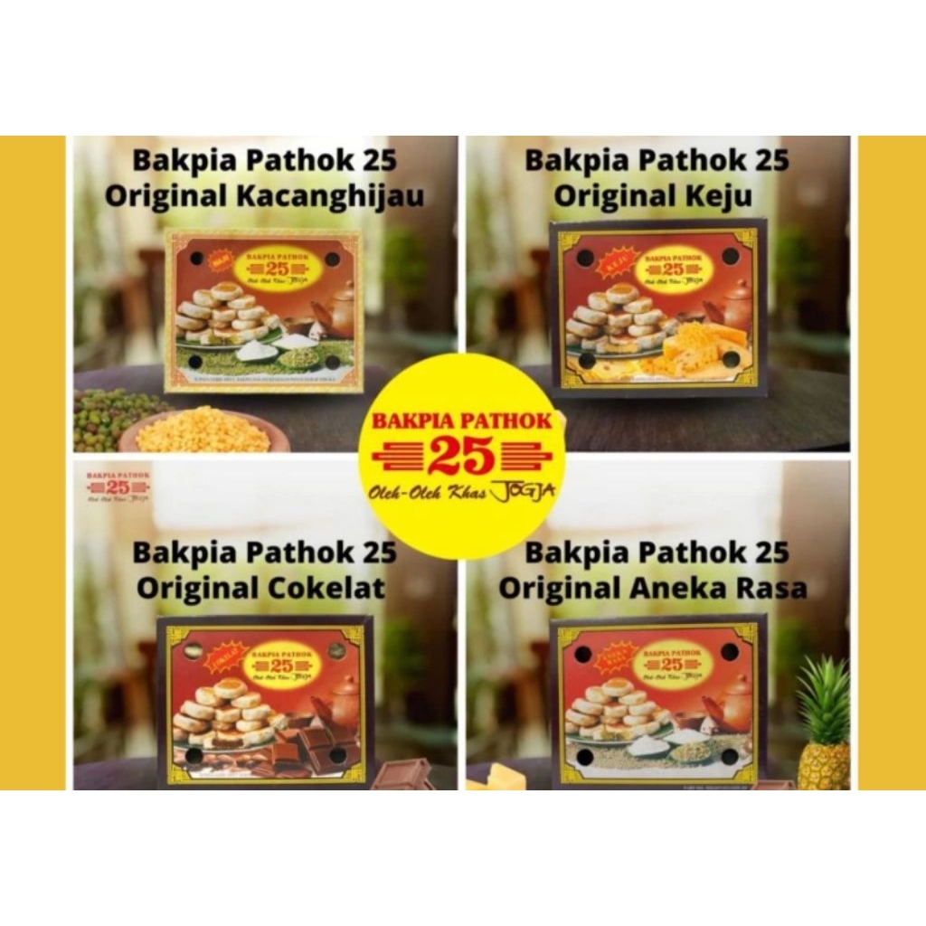 Jual Bakpia Pathok 25 Original Isi 15 Kemasan | Shopee Indonesia