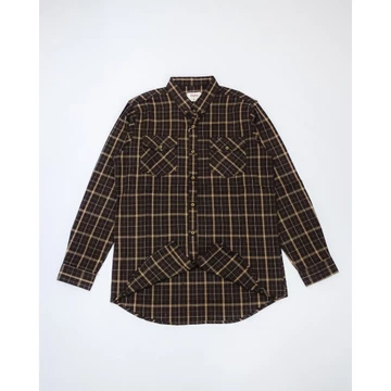 OXEDA Kemeja Flanel Pria Kerah Lipat Kantong Double Praktis Elegan Bahan Flanel Tiar Oxe Goods