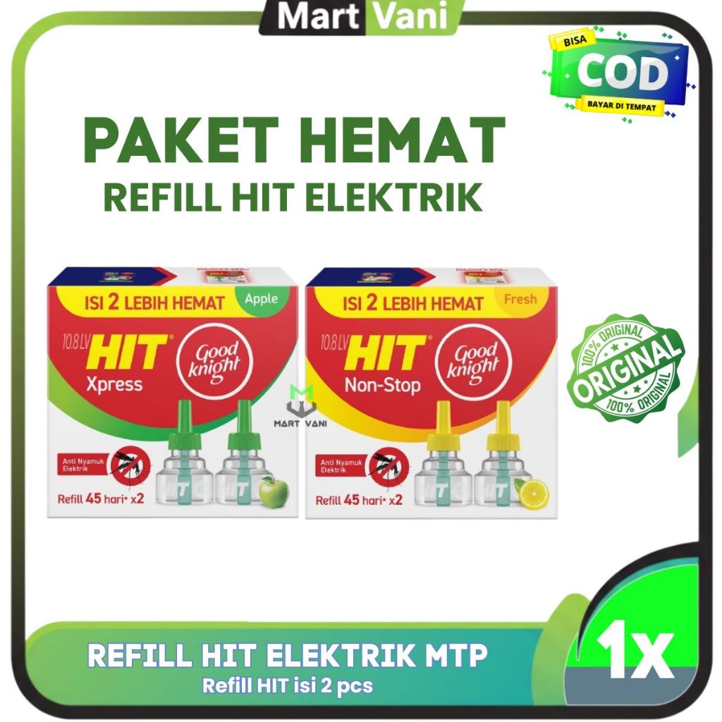 Jual PAKET HEMAT REFILL HIT ELEKTRIK MULTIPACK (ISI 2 REFILL) - Non ...