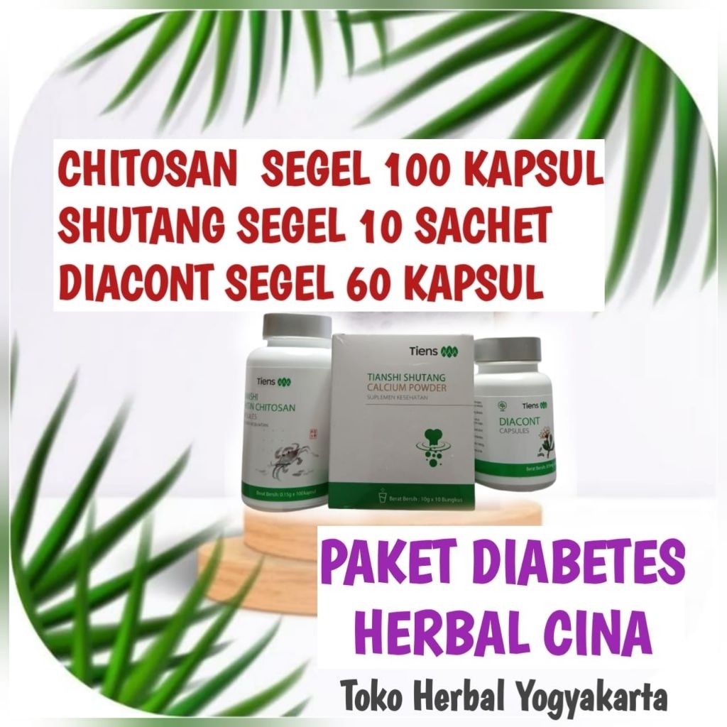 Tiens Obat Diabetes Herbal Obat Diabetes Cina Susu Shutang Calcium Diacont Capsule Chitosan Kapsul Segel