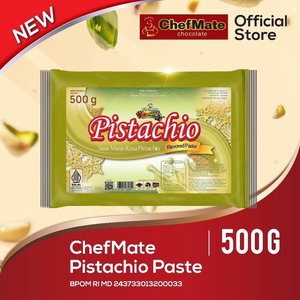 Jual Pasta Pistachio Chefmate 500 gr - Selai pistachio premium/pasta ...