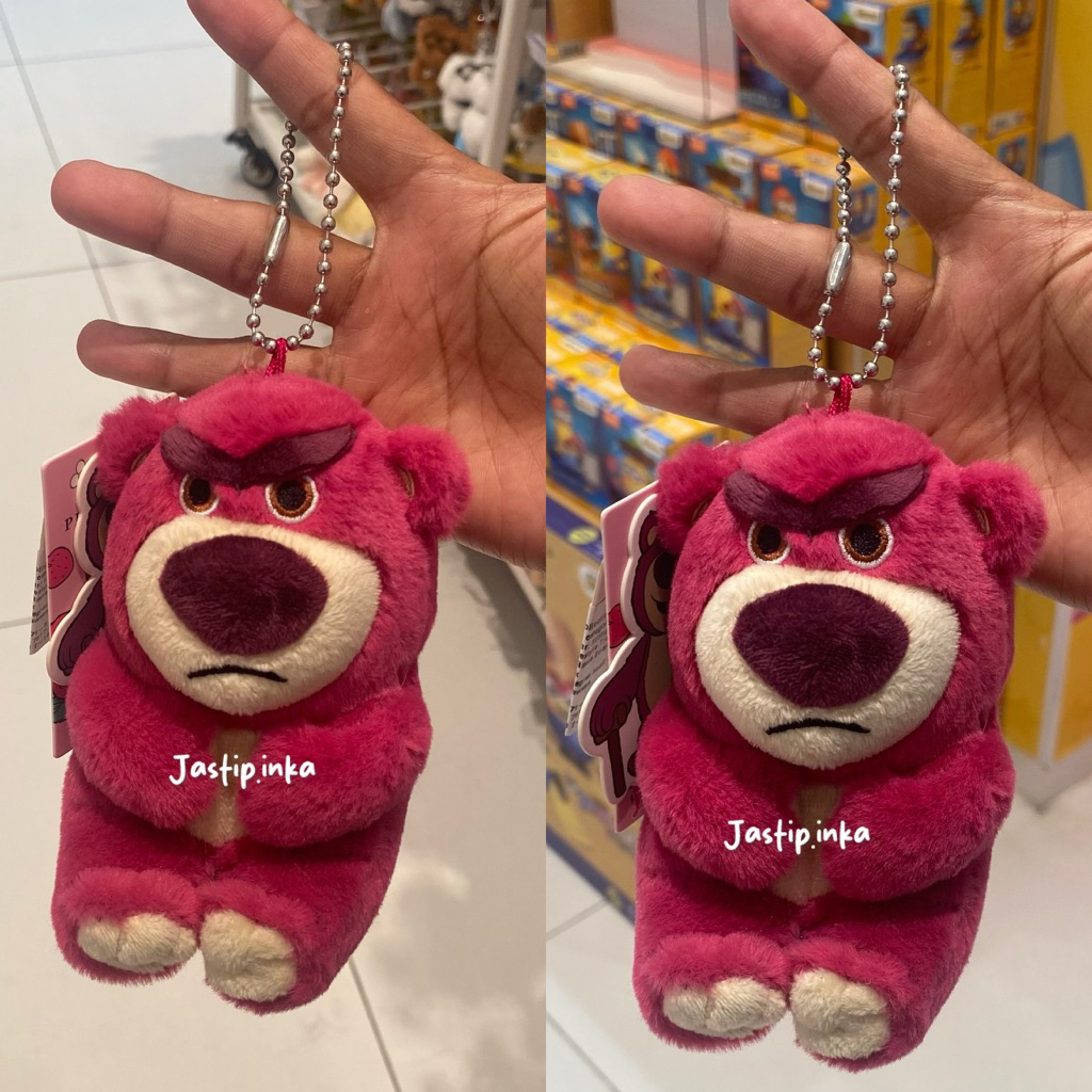 Jual Miniso x lotso - keychain plush lotso angry | Shopee Indonesia