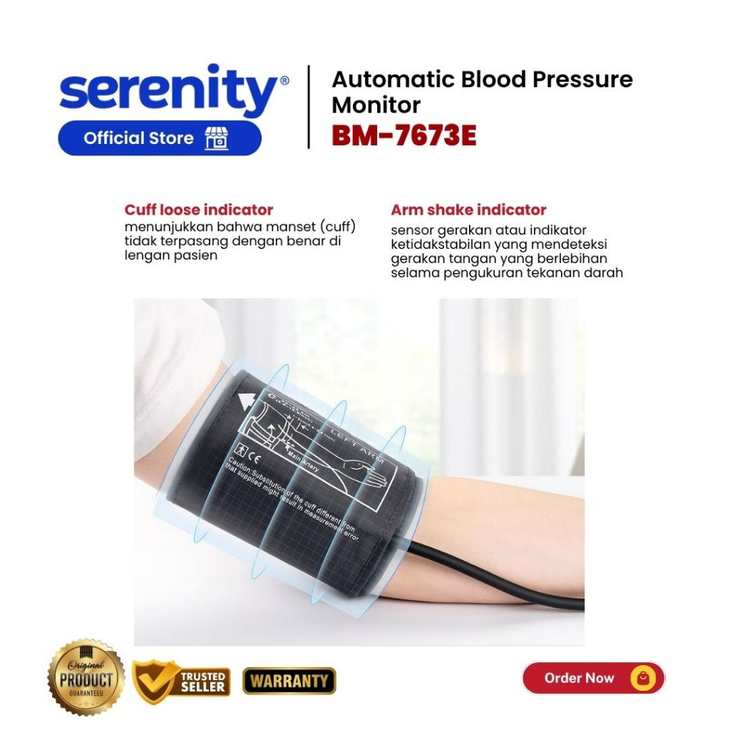 Jual Serenity Tensimeter Digital BM-7673 | Alat Tensi Darah Otomatis ...