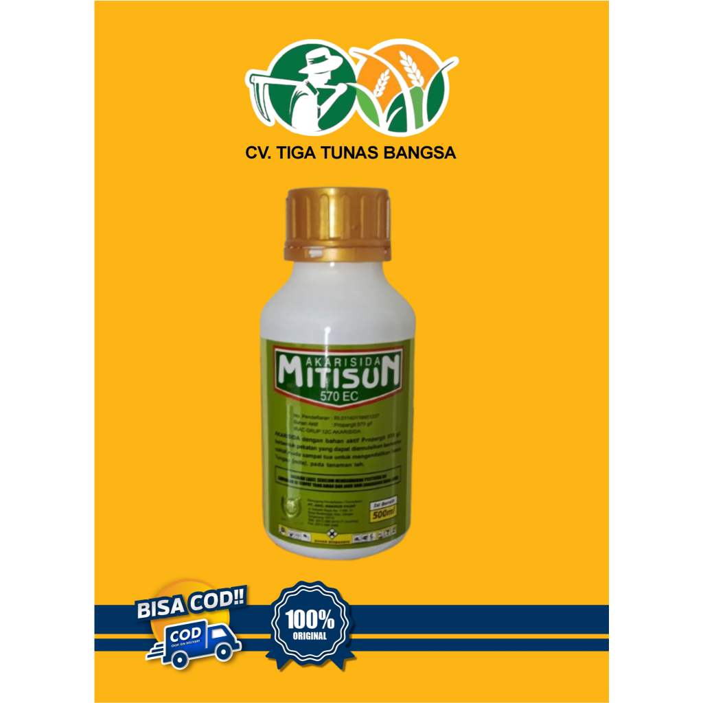 Jual Akarisida Mitisun 570EC Propargite 570G/L Kemasan 500 ML | Shopee ...