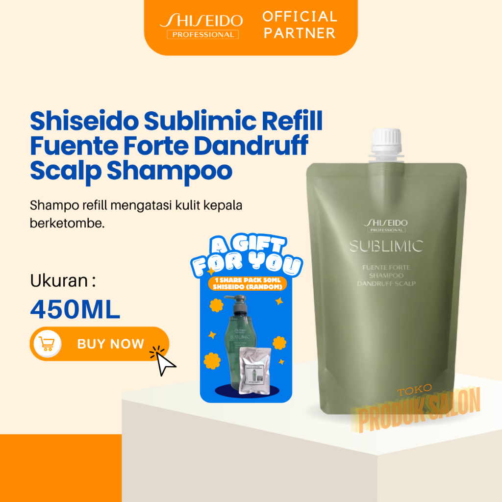 SHISEIDO PROFESSIONAL REFILL  Fuente Forte Dandruff Scalp Sublimic Shampoo 450ml