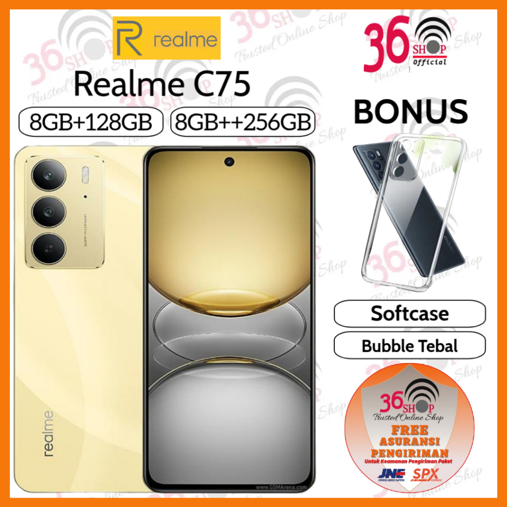 Jual Realme C75 NFC [8GB+128GB] [8GB+256GB] Garansi resmi 1 Tahun