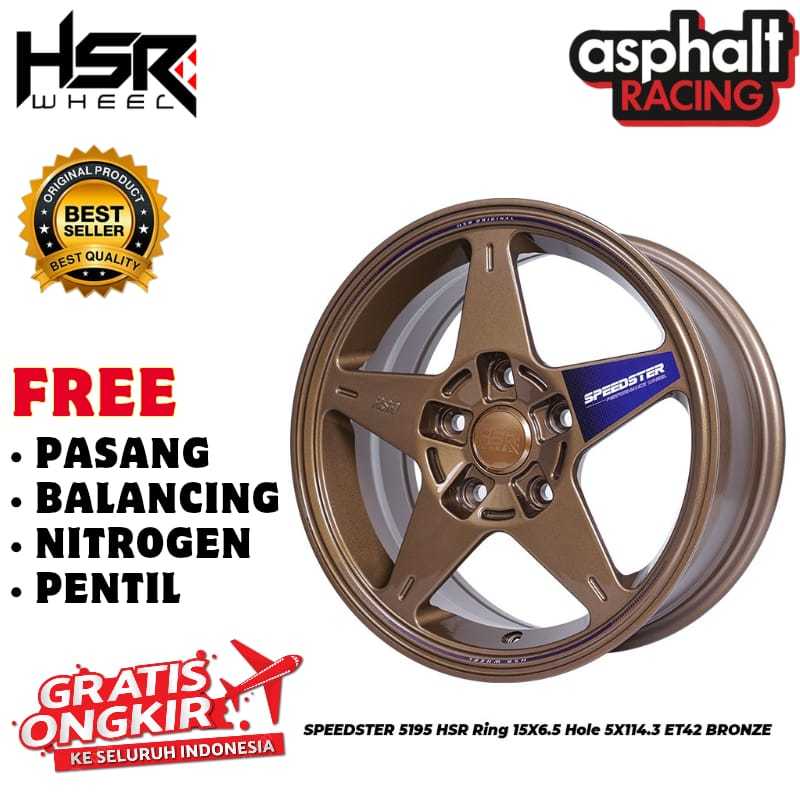Jual Velg Mobil Ring R15 HSR SPEEDSTER PCD 5X114,3 Untuk Luxio Grandmax ...