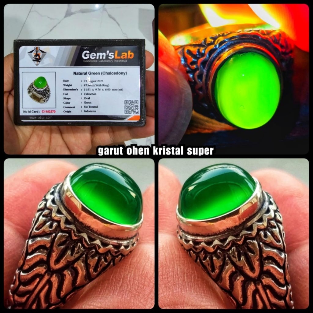 Jual batu Garut kristal warna ijo botol HQ + memo lab | Shopee Indonesia