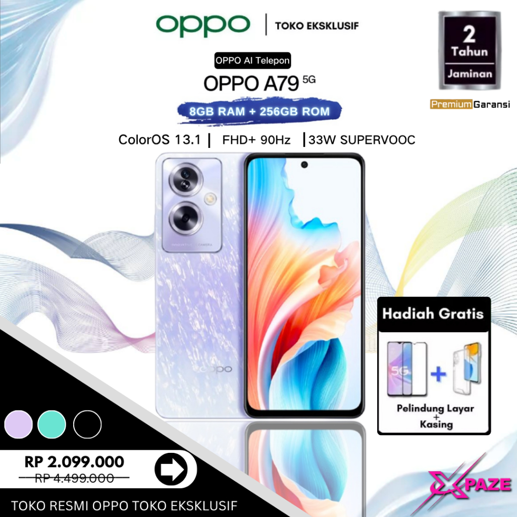 Jual 24 Jam Kirim | Oppo A79 5G | 8GB+256GB | Layar AMOLED 90Hz | Fast ...