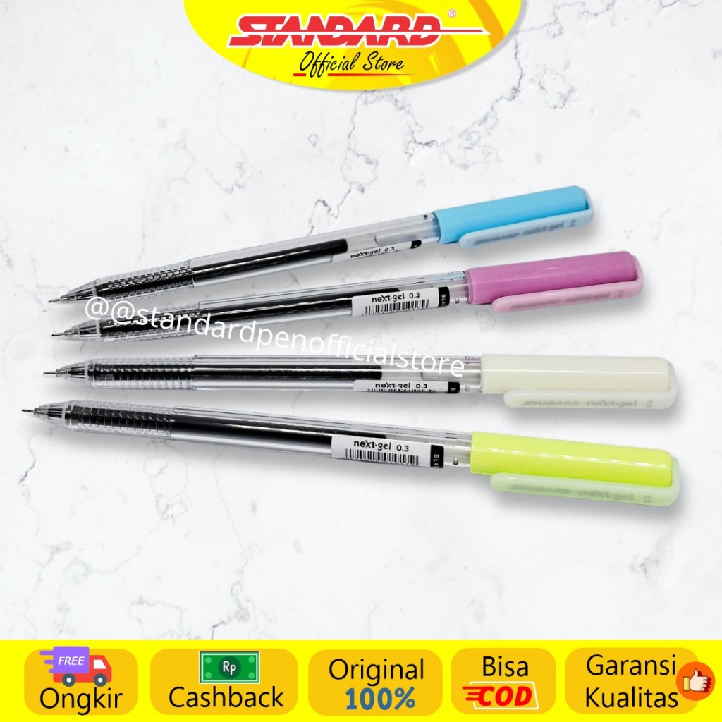 Standard - Pulpen Next Gel 0.3 ( Alat Tulis / Pen / Ballpoint / Pena ) (2)