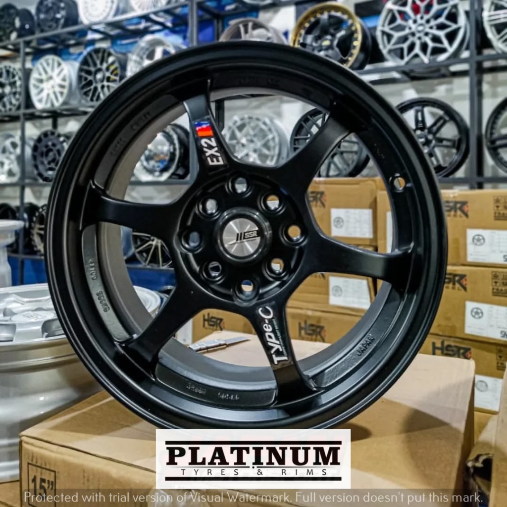 Jual VELG RACING PALANG 6 SSR TYPE C RING15 HITAM COCOK UNTUK BRIO ...