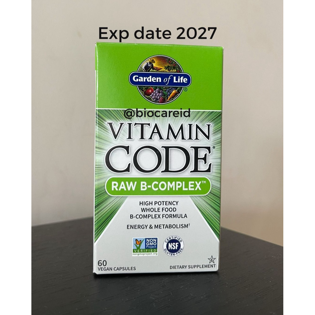 Jual GARDEN OF LIFE B COMPLEX VITAMIN CODE RAW B COMPLEX | Shopee Indonesia