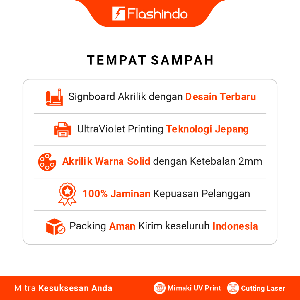 Jual Signboard Akrilik / Acrylic Safety Sign Sampah Berbahaya || Sign ...